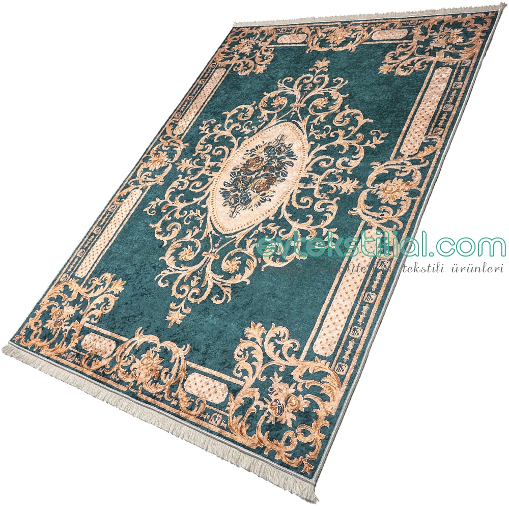 Yesil Desenli Cl2074 4 Klasik Hali 60x100 Cm