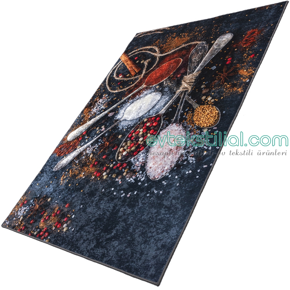 Baharatli Kasik Desenli Mutfak Halisi 60x100 Cm