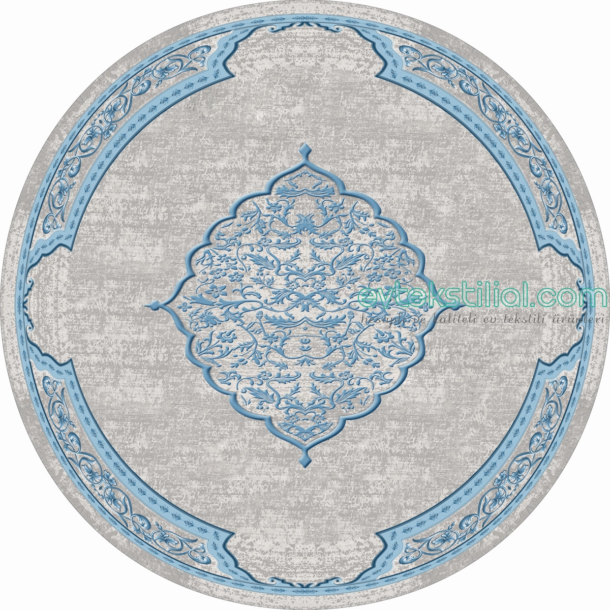 Desenli Ov503 Oval Hali 120x180 Cm